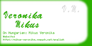 veronika mikus business card